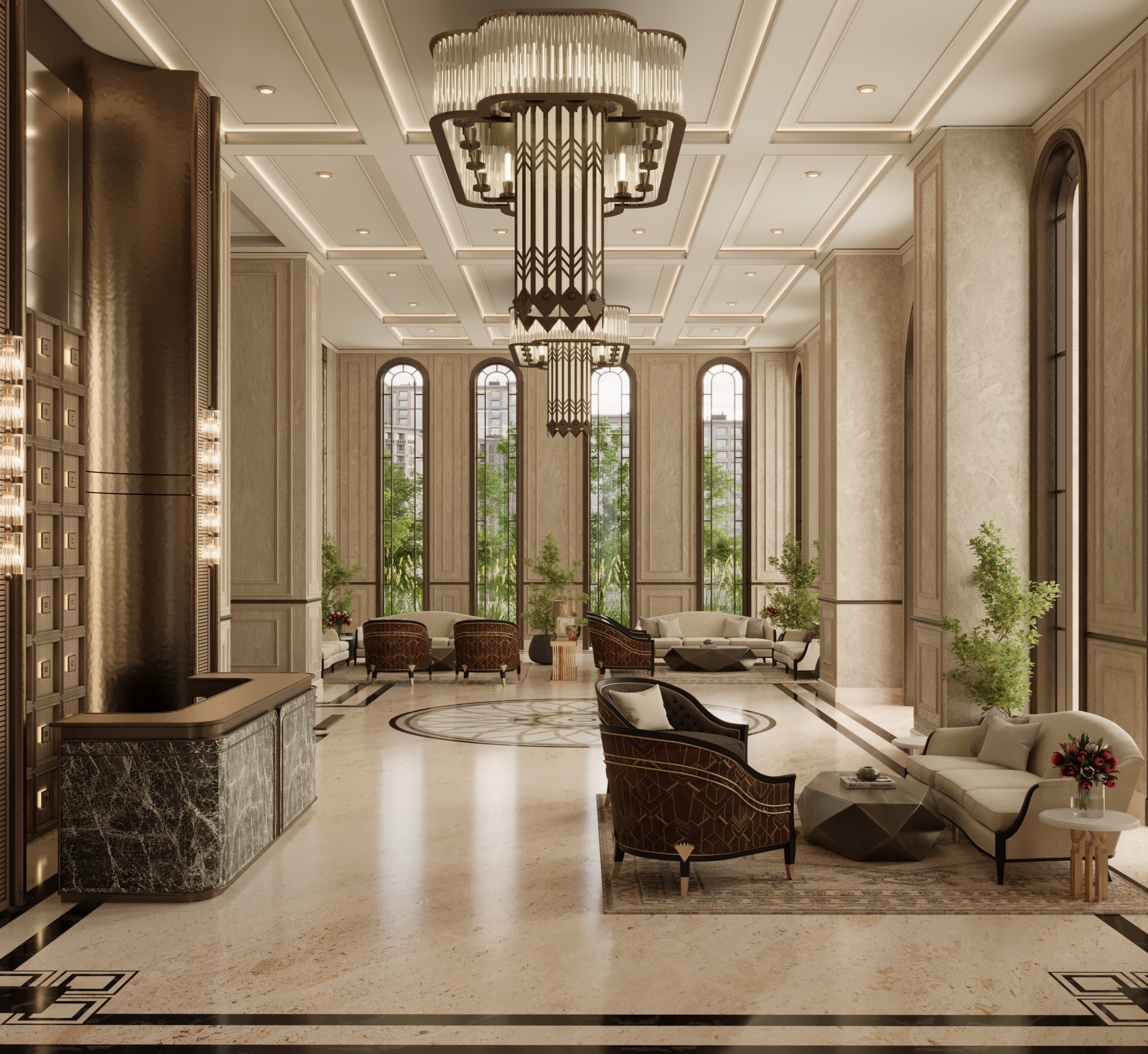 Ground floor entrance lobby area
